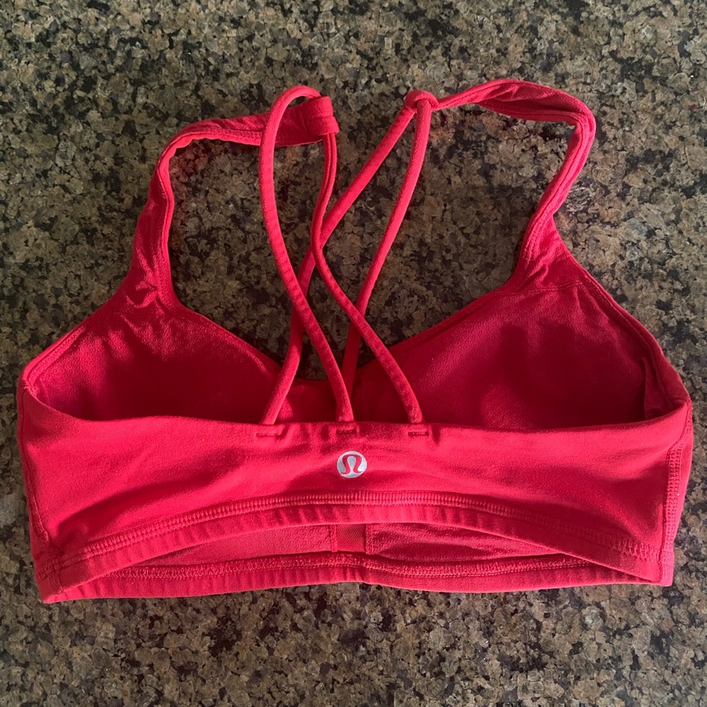Lululemon Red Free to be Sports Bra Red - unknown size but small - see measure
